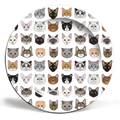 8 INCH PLATE, CATS BY KITTY & REX DESIGNS