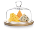 Cheese Cloche (Glass top with wooden base) 18cm