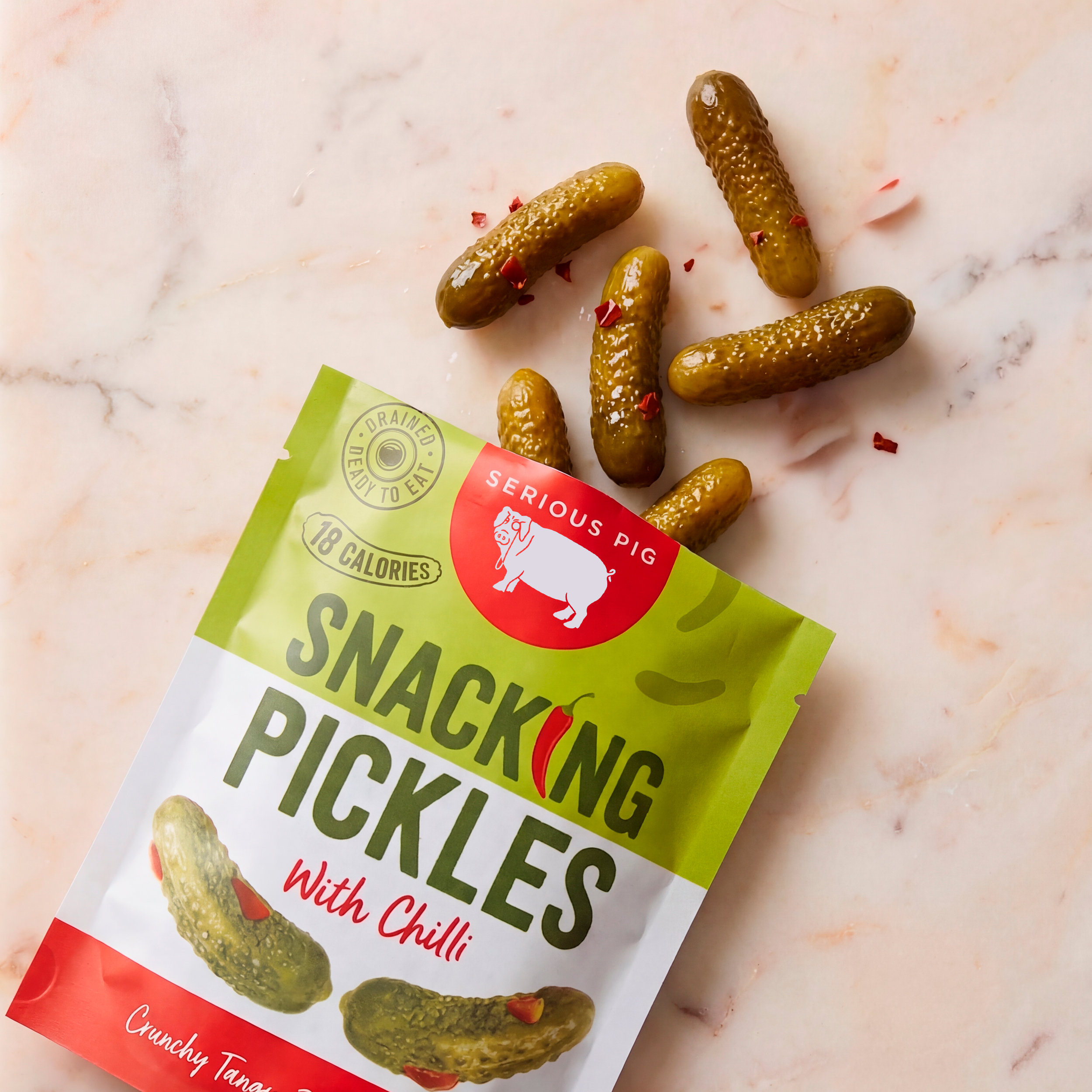 Snacking Pickles With Chilli 40g