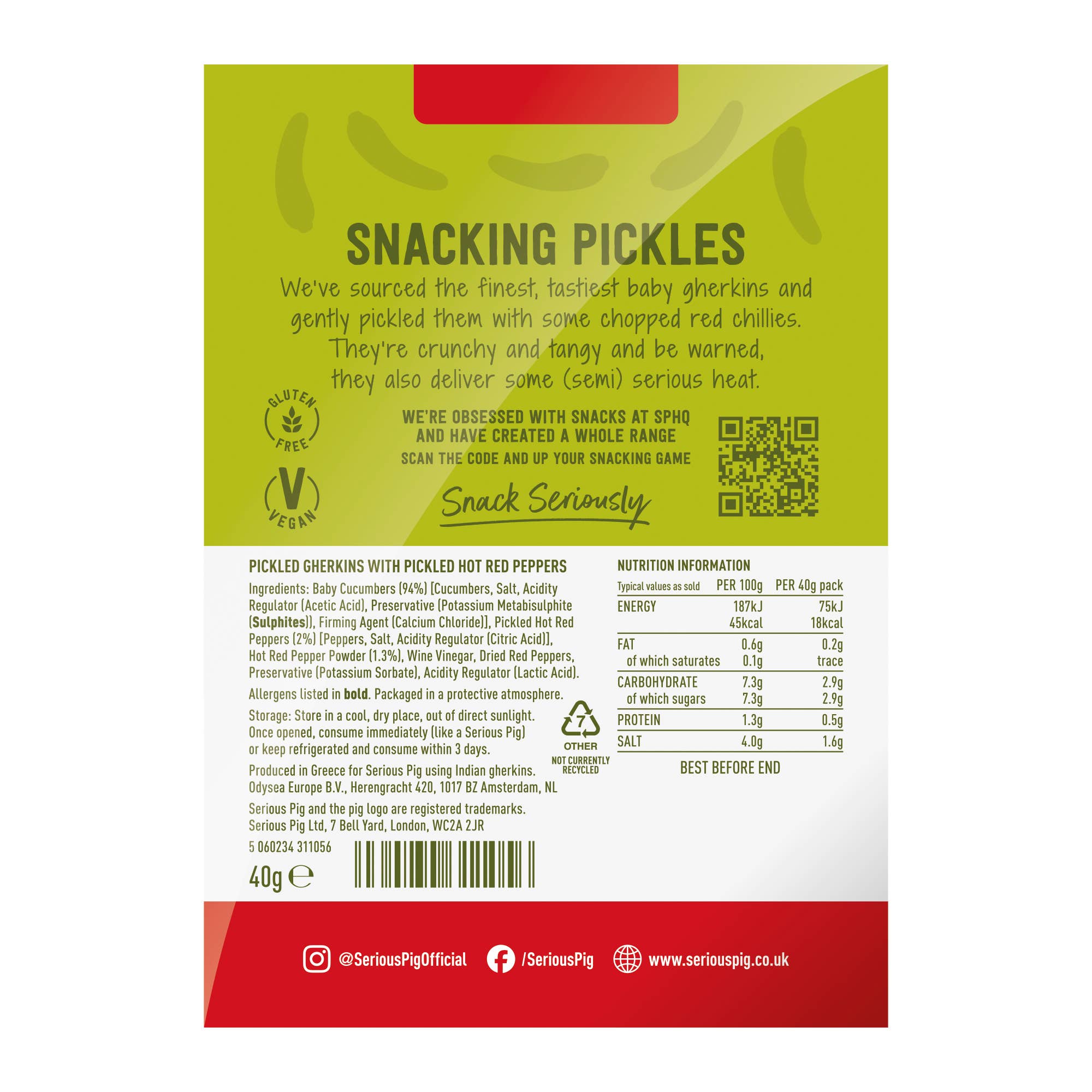 Snacking Pickles With Chilli 40g